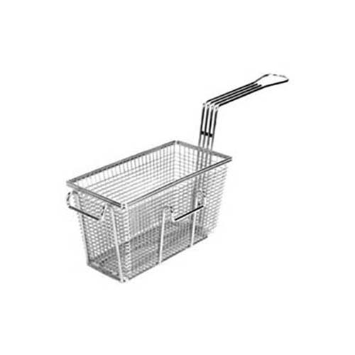 FMP Standard Fry Basket 9-3/8" x 4-7/8" x 5-3/8": Twin, Front & Left Hooks