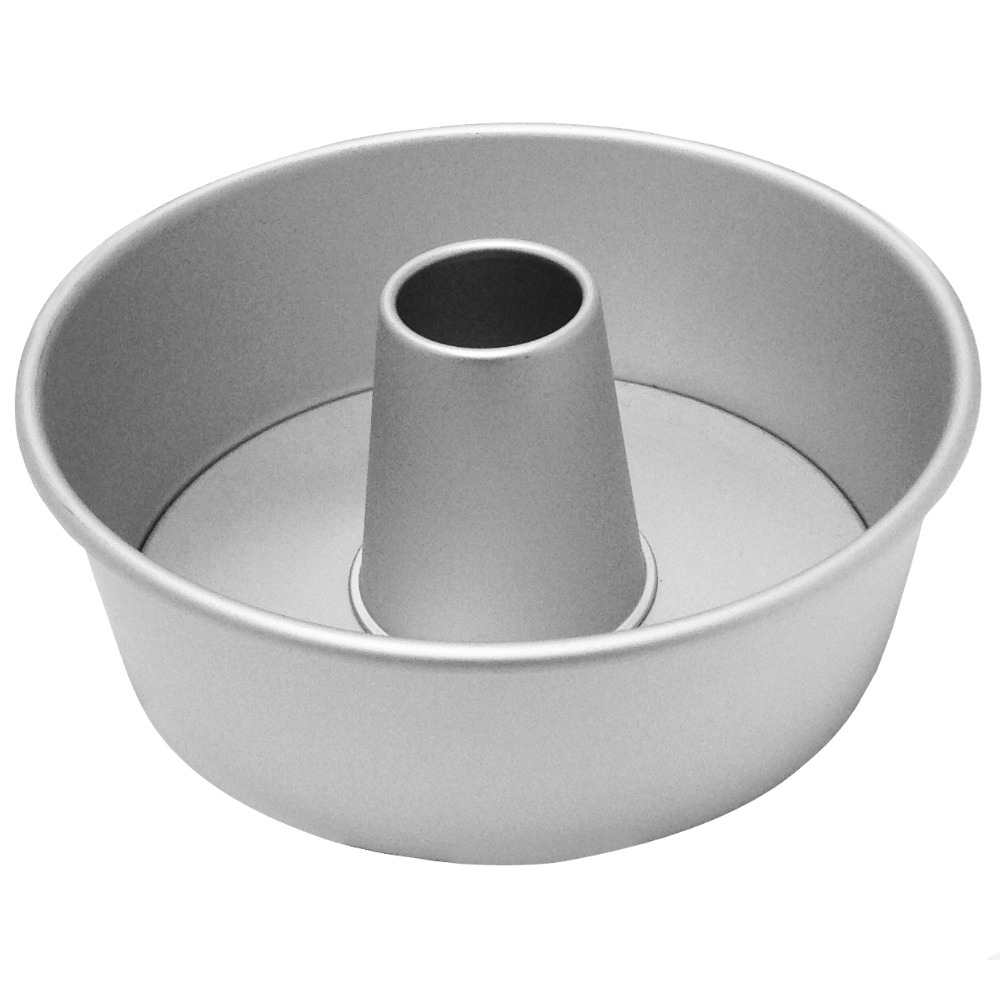 Focus Foodservice 2-Piece Angel Food Cake Pan, 7-1/2" Diameter - Pack of 3