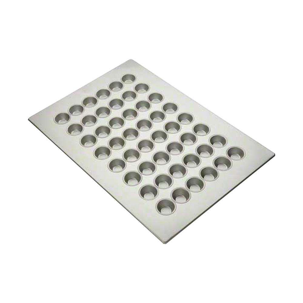 Focus Foodservice Aluminized Steel Mini Muffin Pan, 48 Cup - Case of 6