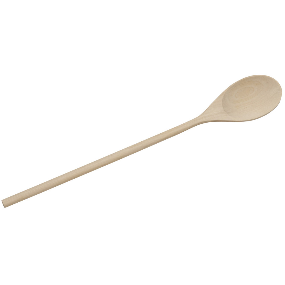 Focus Foodservice Wooden Mixing Spoon, 18" Long, Pack of 6