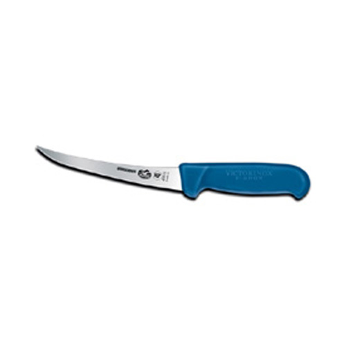 Forschner Victorinox 6" Curved Boning Knife, Semi-Stiff Blade, Blue Handle (40450)