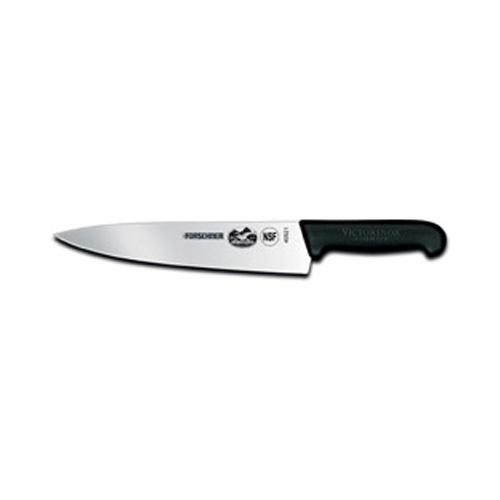 Forschner Victorinox Chef's Knife 10" Blade. Black Plastic Handle (40521)