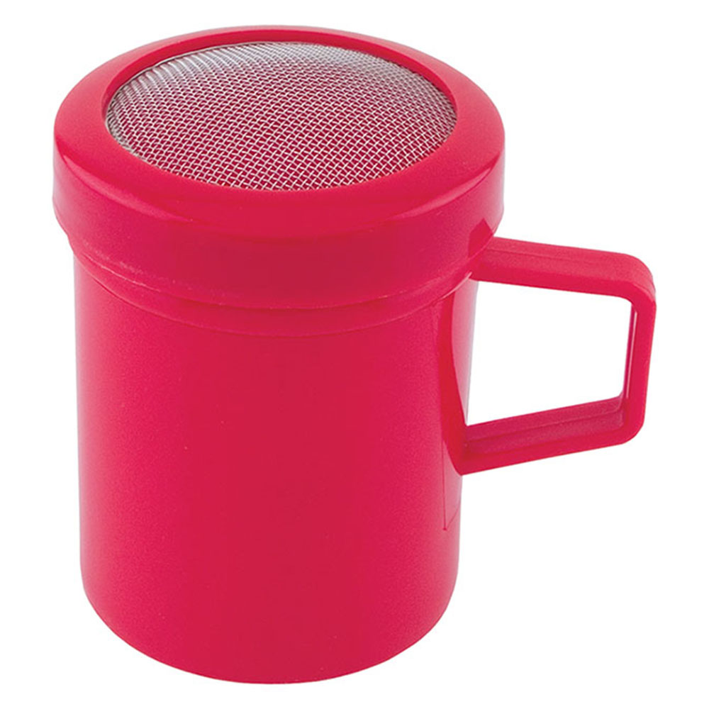 Fox Run 10 oz. Mesh-Top Shaker/Dredge - Red