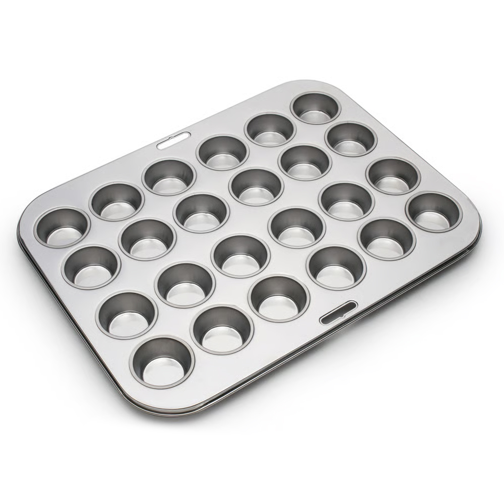 Fox Run Stainless Steel Mini Muffin Pan, 24 Cavities