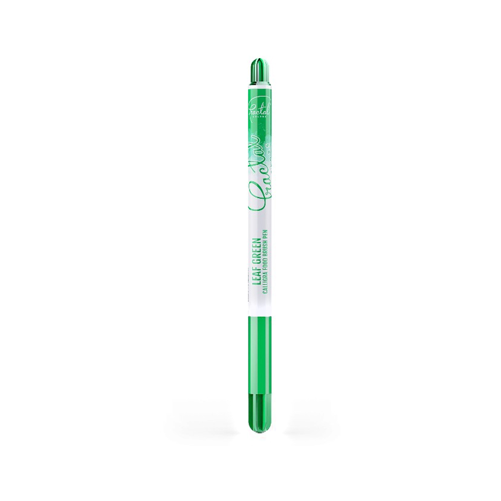 Fractal Colors Leaf Green Calligra Food Brush Pen