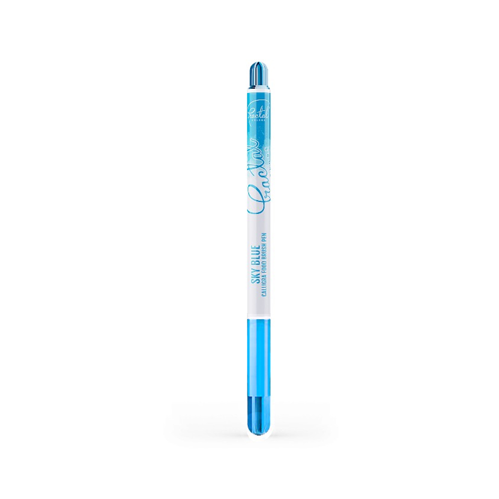Fractal Colors Sky Blue Calligra Food Brush Pen