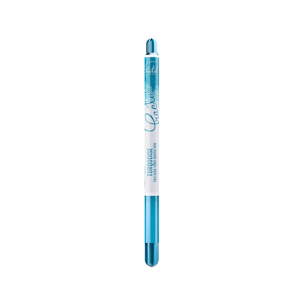 Fractal Colors Turquoise Calligra Food Brush Pen