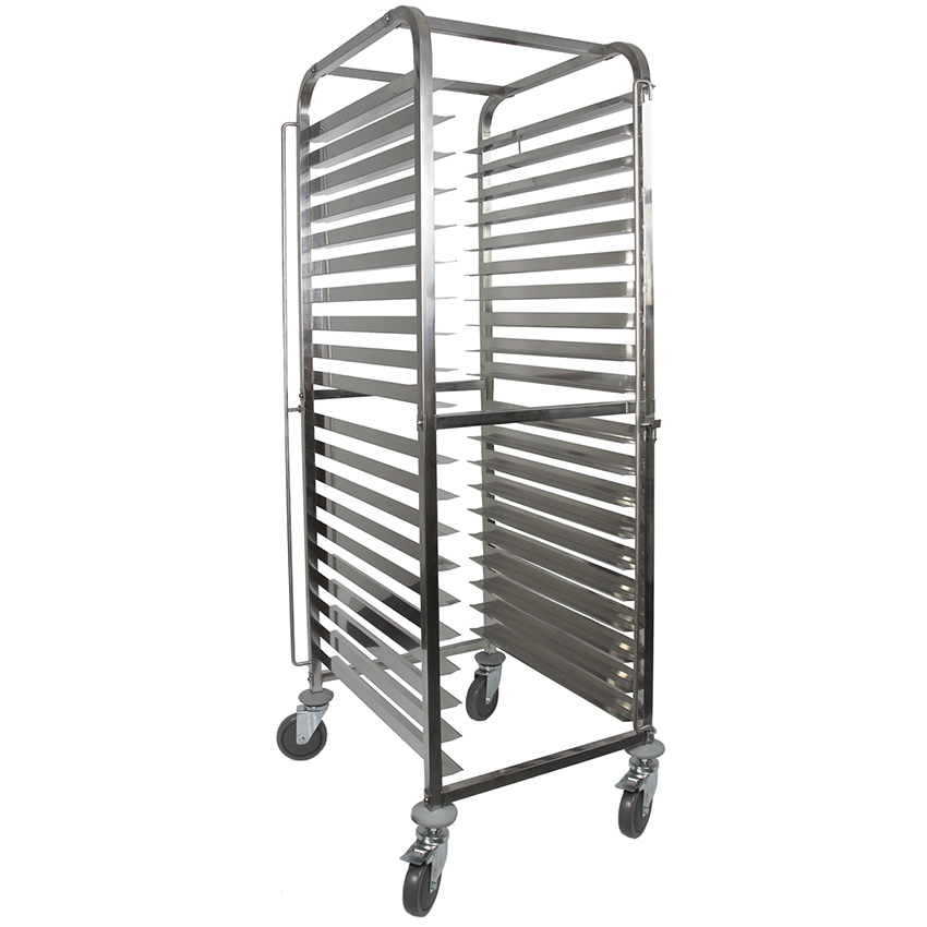 Vollum Front-Load Knock Down Bakery Rack All Stainless, for 20 Full Size Sheet Pans