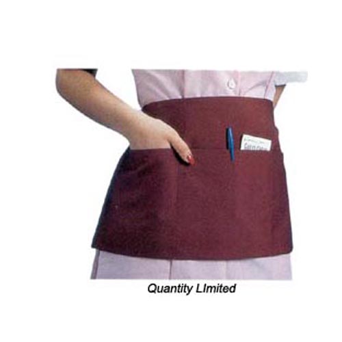 Front-of-the-House Apron- waist- Available in Burgundy only - Pack Of 12