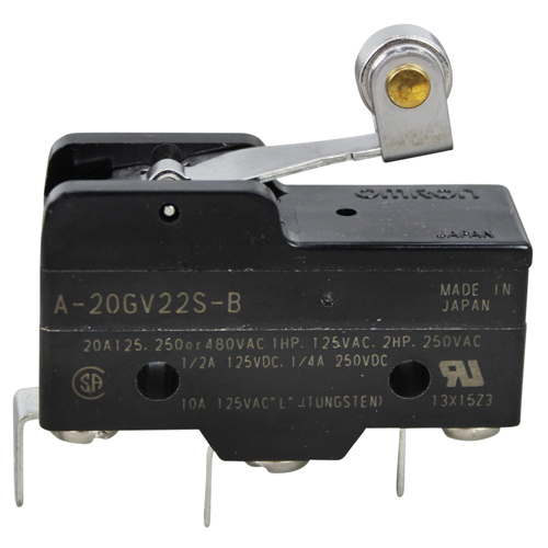 Frymaster OEM # 8070240 / 807-0240, Momentary On/Off Mini Micro Lever Roller Switch - 20A-125/250V 
