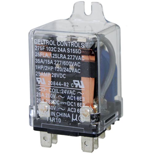 Frymaster OEM # 8070670 / 807-0670, 4-Pole Fryer Relay; 24V 