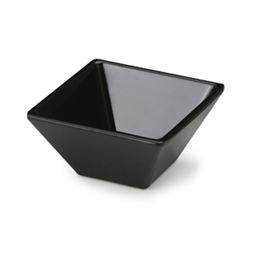 G. E. T. ML-257- BK 3-Oz Square Petite Bowl, Black - Case Of 48