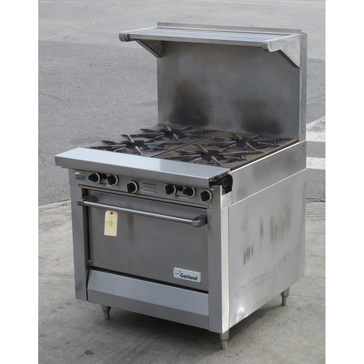 Garland M44R 4 Burner Commercial Range 34, Used Very Good Condition