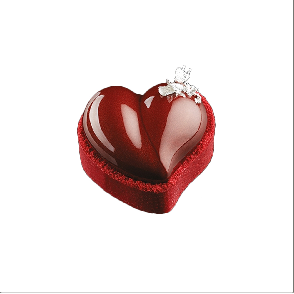 Gianluca Fusto for Pavoni Silicone HEART Mold, 65mm x 60mm x 21mm H, 8 Cavities