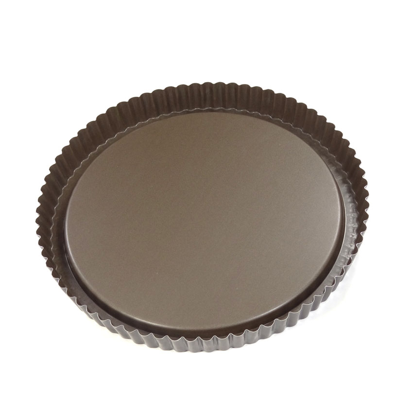 Gobel Non-Stick Round Fluted Flan Mold, 11" diam. x 1" H