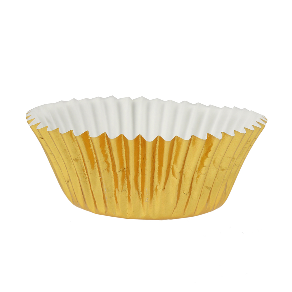 Gold Foil Cupcake Liners, 2" Dia. x 1 1/4" High, Pack of 500 