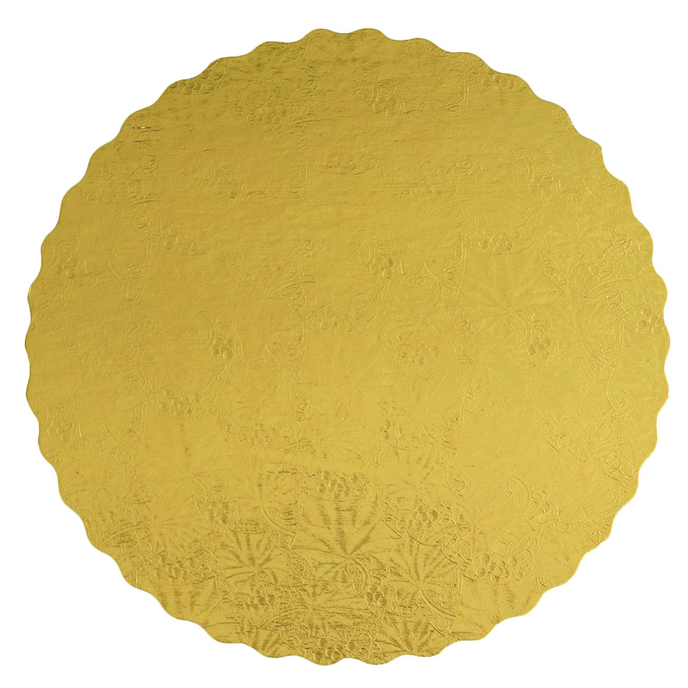 Gold Scalloped Round Cake Boards Round Cake Boards