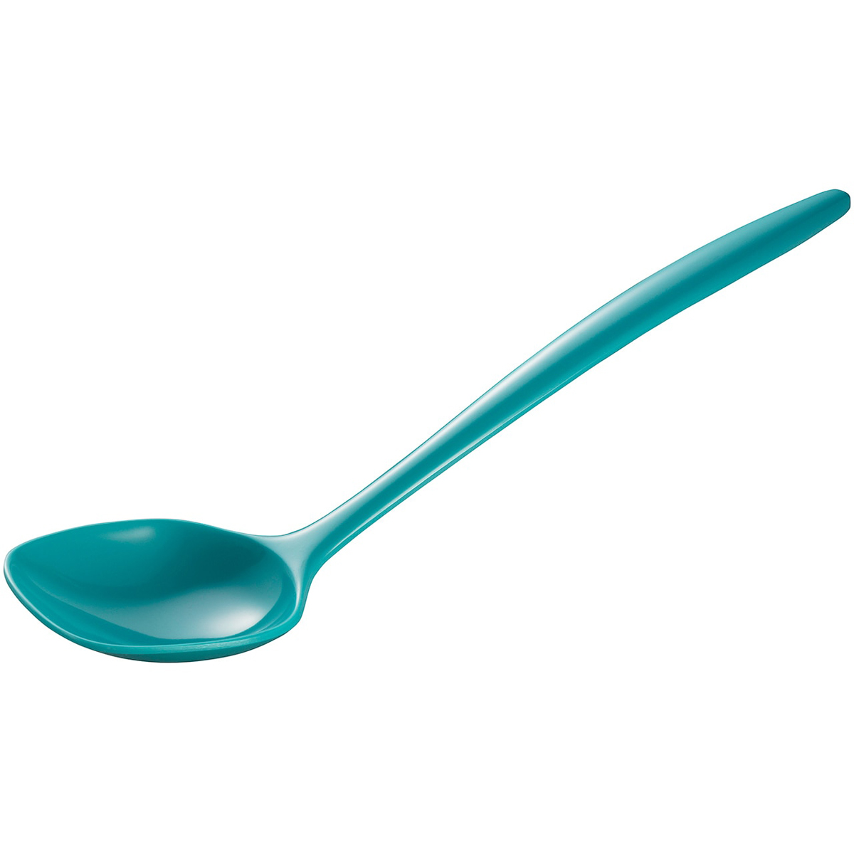Gourmac G3526TU 12" Turquoise Melamine Serving Spoon