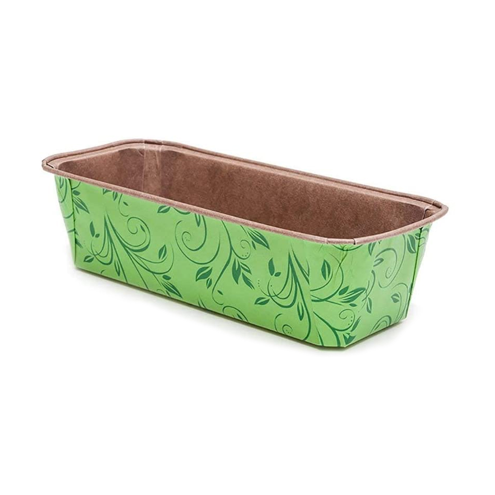 Green Plumpy Loaf Baking Mold, 7-7/8" x 2-7/8" x 2-1/2" - Case of 780