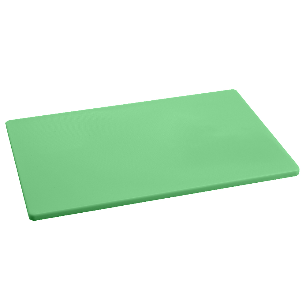 Green Polyethylene Cutting Board, 15" x 20" x1/2" Thick