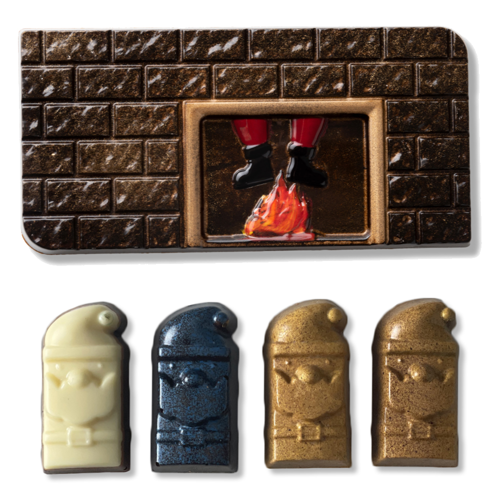 Greyas Holiday Chocolate Mold Kit 4 by Luis Amado, Set of 2