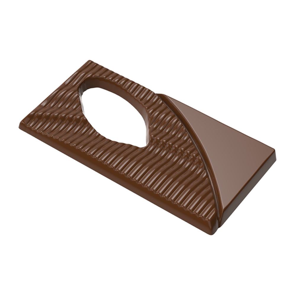 Greyas Polycarbonate Chocolate Mold, Bar with Negative Space by Luis Amado, 3 Cavities