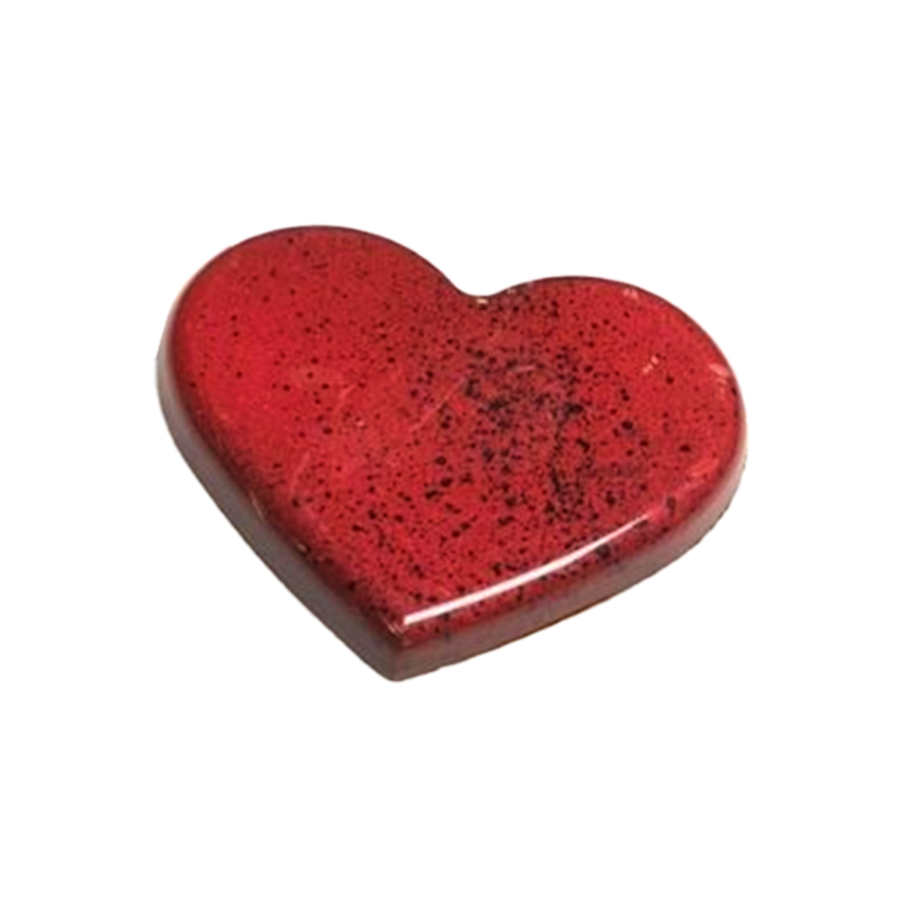 Greyas Polycarbonate Chocolate Mold, Heart by Luis Amado, 12 Cavities