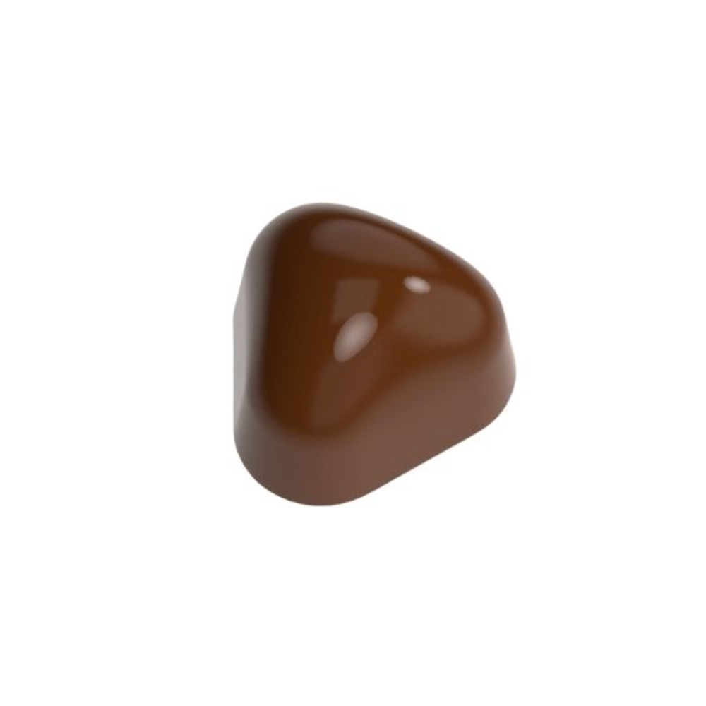 Greyas Polycarbonate Chocolate Mold, Rounded Triangle Praline, 24 Cavities