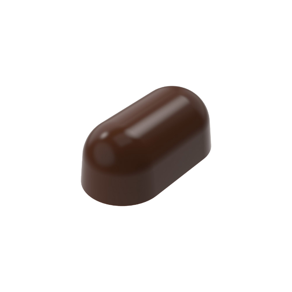 Greyas Polycarbonate Oblong Chocolate Mold, 24 Cavities