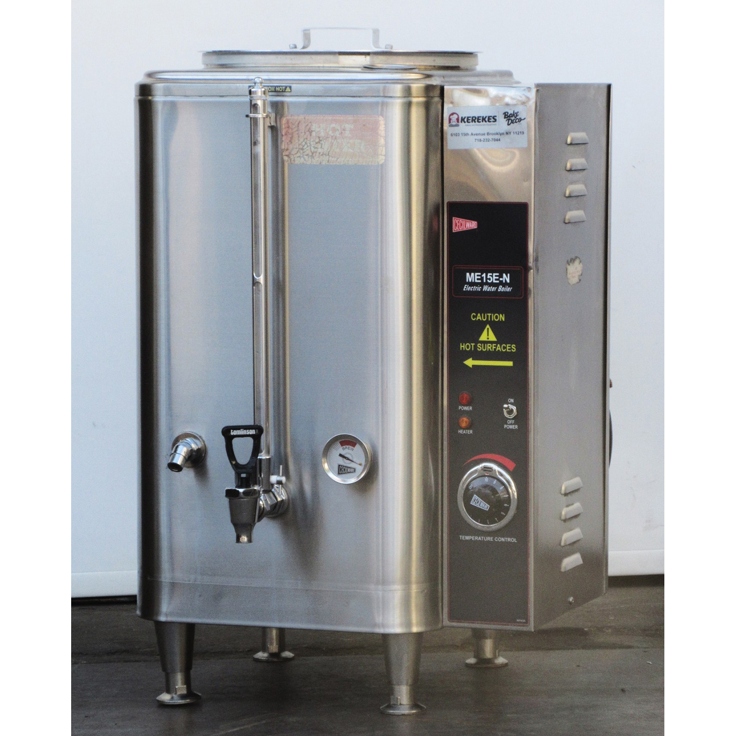 Grindmaster ME-15E-208 Hot Water Boiler 15 Gallon, Electric, Used Excellent Condition
