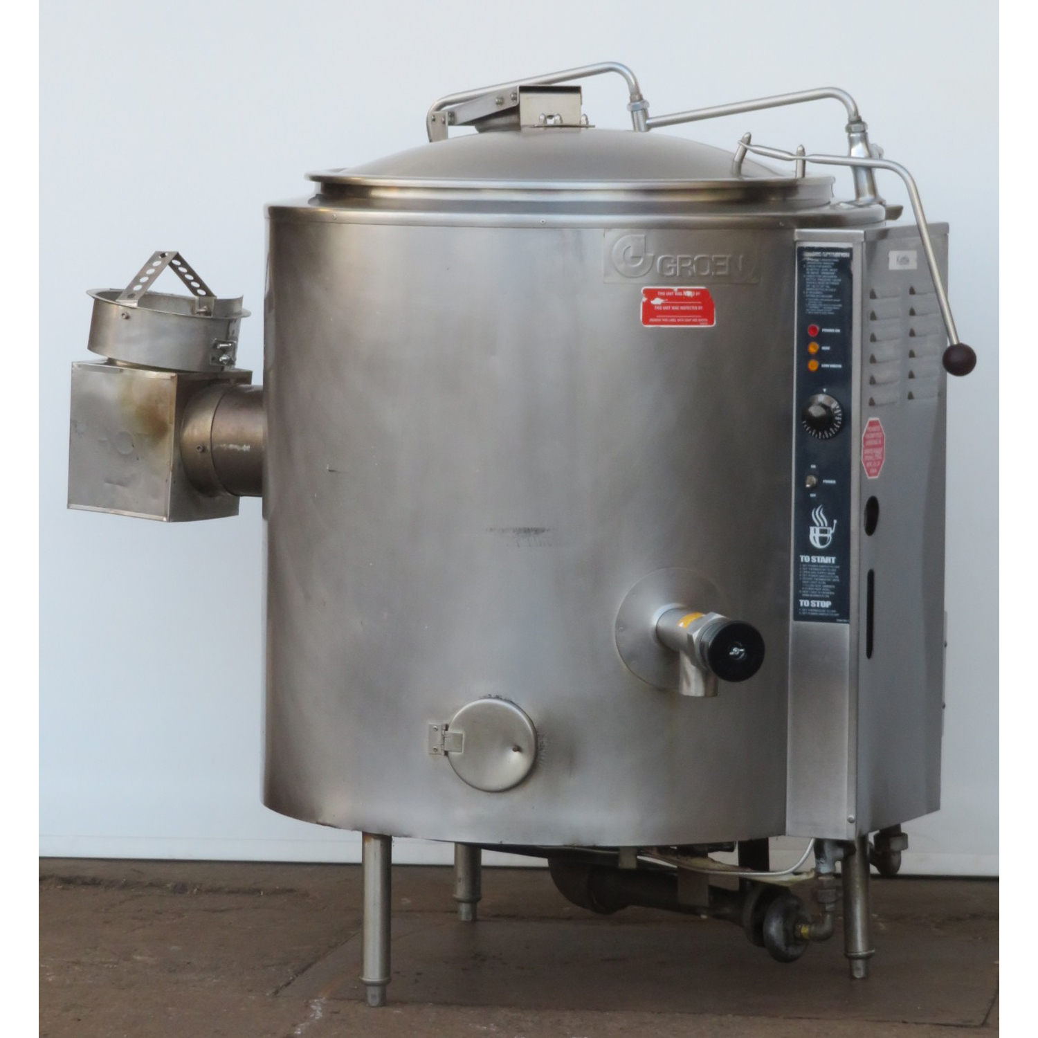 Groen AH/1E-40 40 Gallon Kettle Gas, Used Excellent Condition