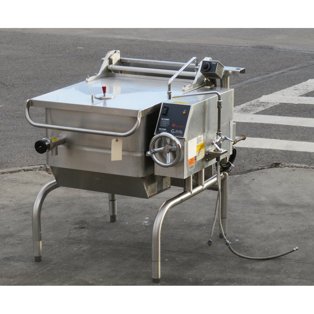 Groen BPM30G 30 Gallon Manual Tilt Skillet, Used Excellent Condition