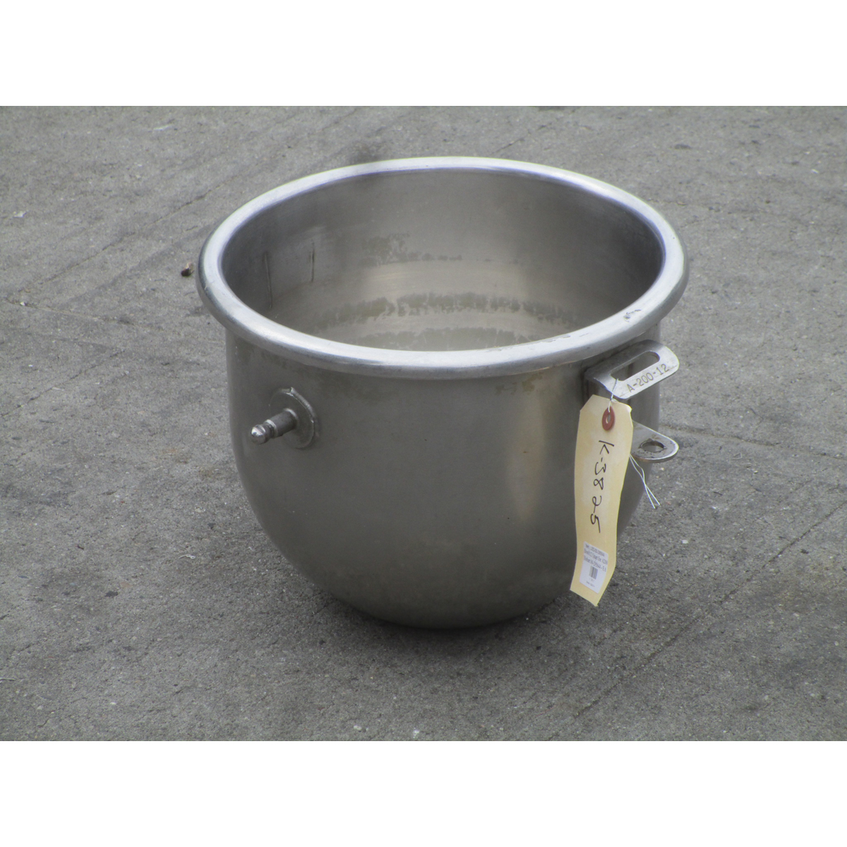 Hobart 00-295644 12 Quart Bowl To Fit A200 Mixer, Used Good Condition