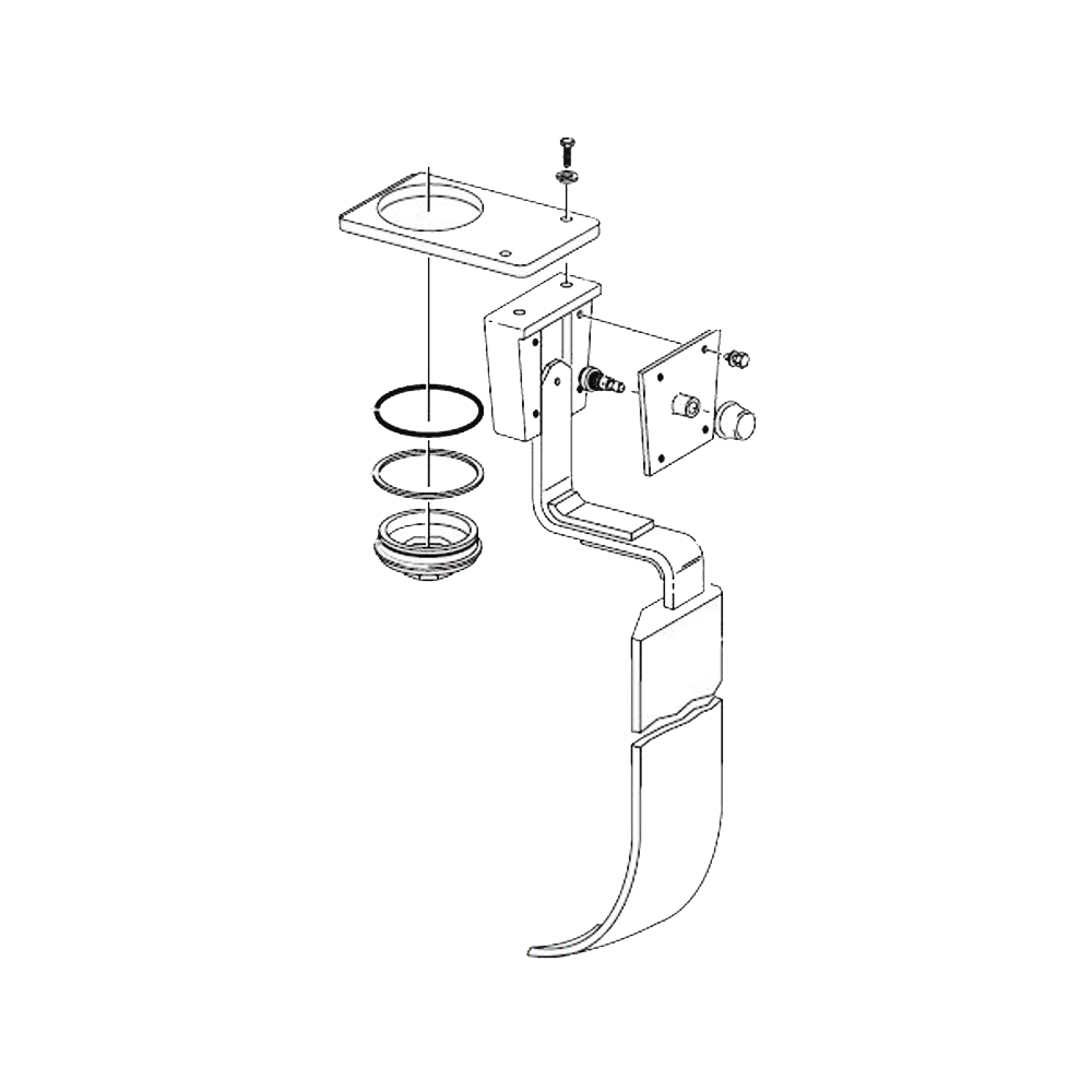 Hobart 00-315286-00001 Bowl Scraper Assembly 80 Quart For M802 Mixer.