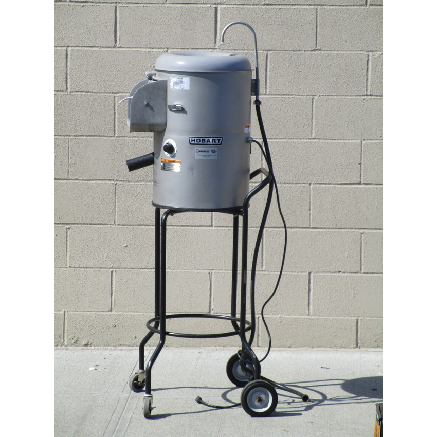 Hobart 6115 20 lb. Portable Potato Peeler With Timer & Portable Stand, Excellent Condition