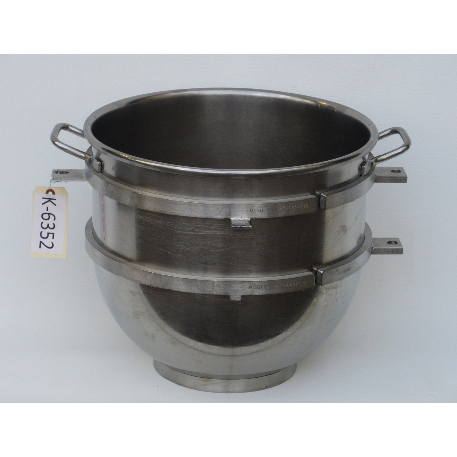 Hobart BOWL-HL60 Stainless Steel 60 Qt Bowl for HL600, Used Excellent Condition