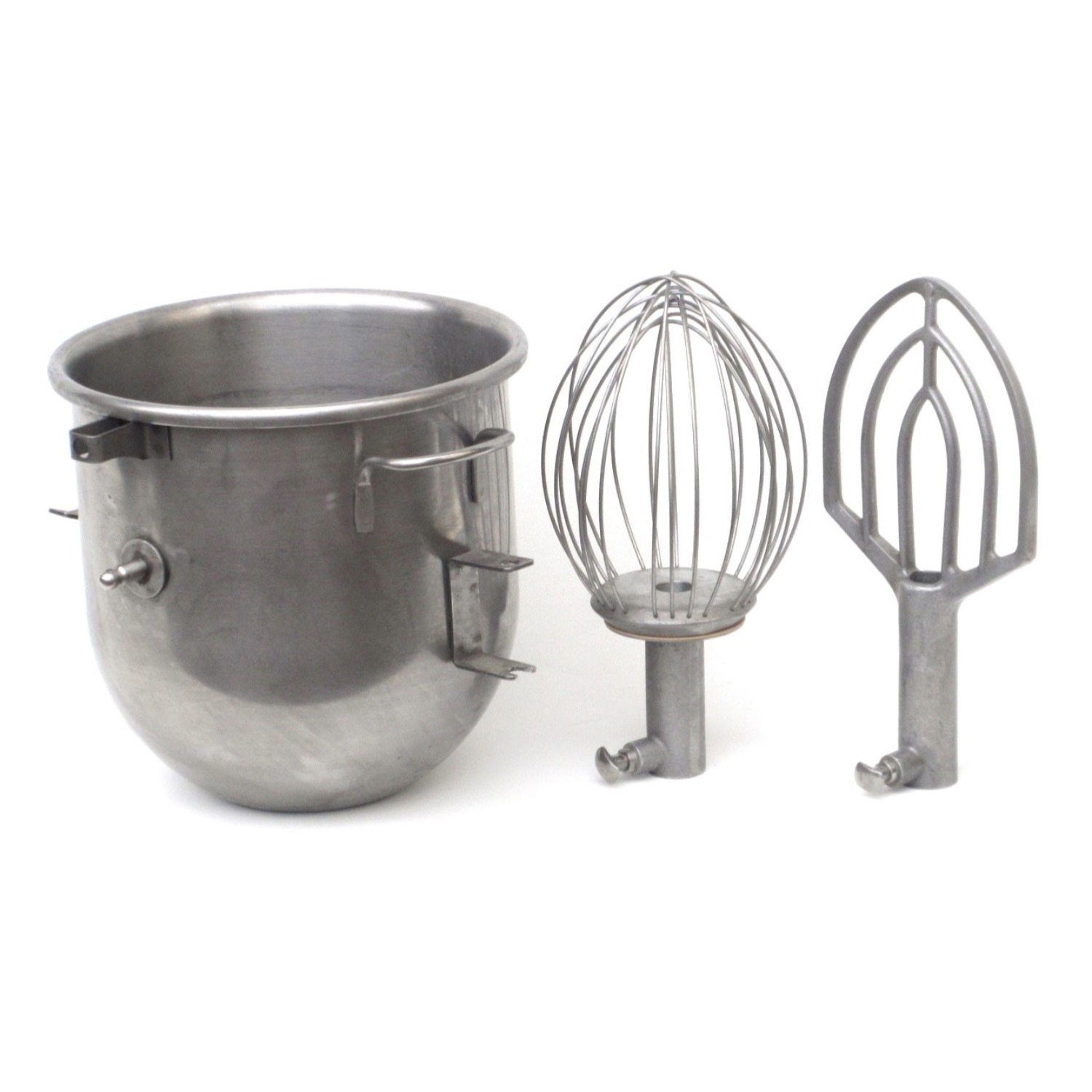 Hobart Bowl 12Qt For HL120/HL200 Legacy Mixer, Includes 12Qt HL12B Paddle Beater & DWHIP-HL12 Wire Whip, Used Excellent Condition