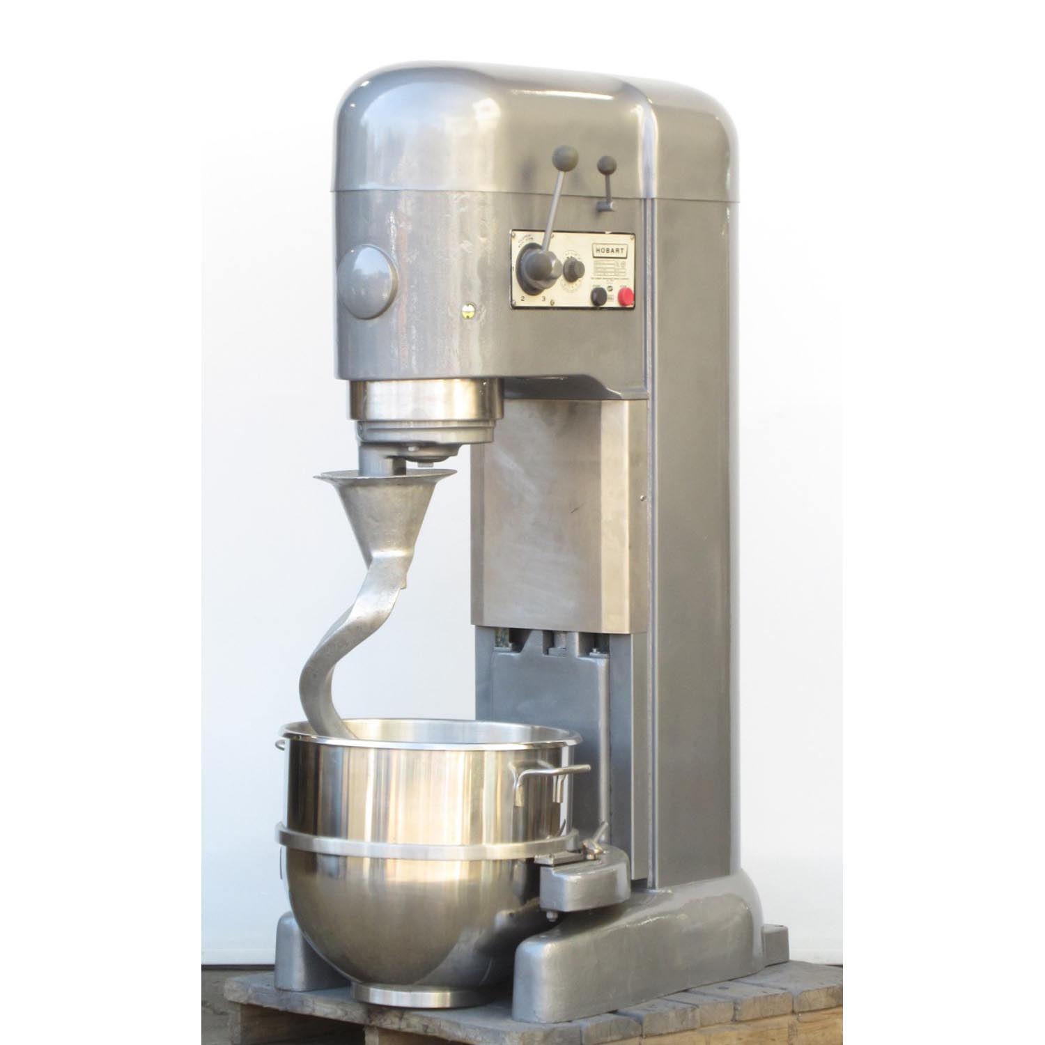 Hobart M802 80 Qt Mixer, Bowl And 2 Attachments Included, Used Excellent Condition