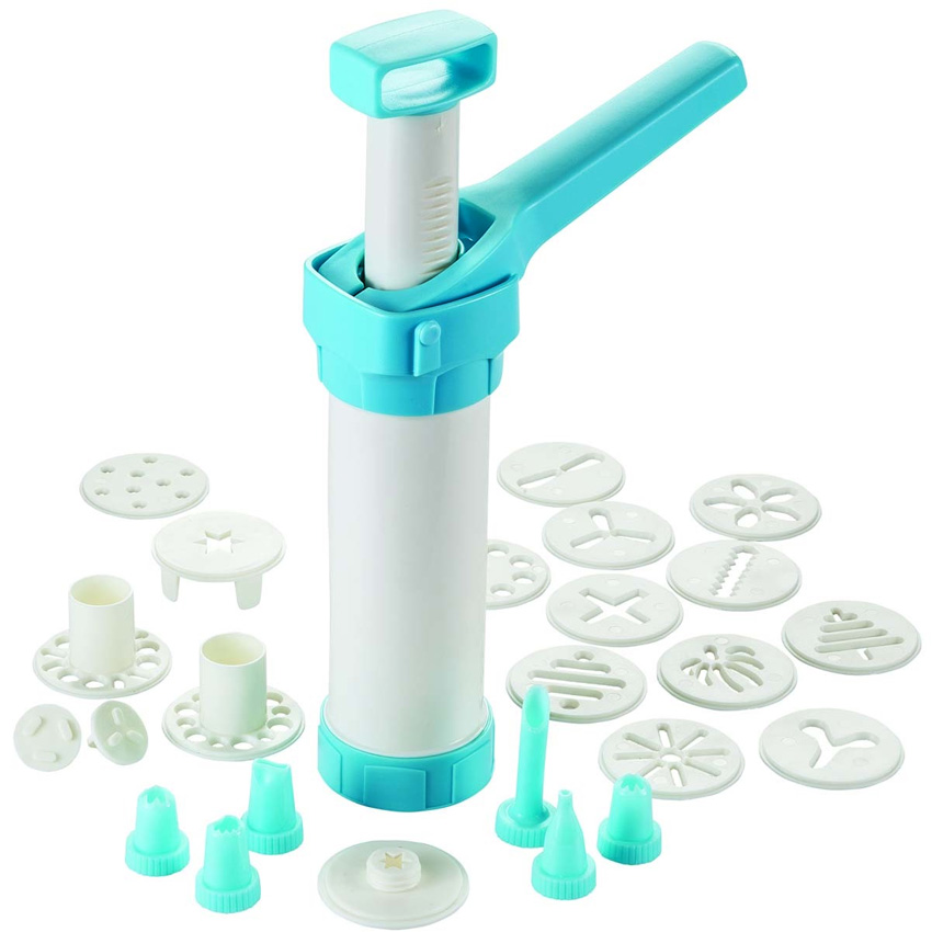 Hutzler Easy Action Cookie Press & Food Decorator