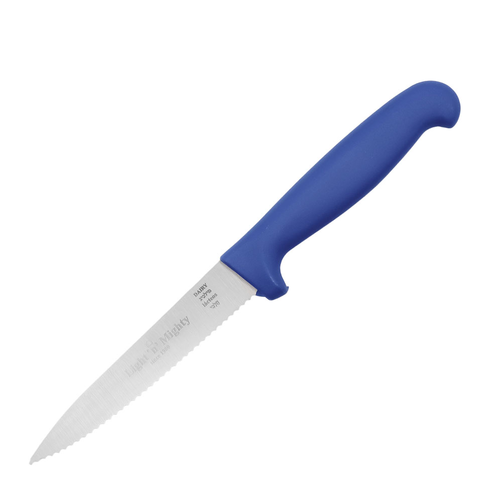 Icel Blue Serrated Utility Knife, 4 1/2" Blade