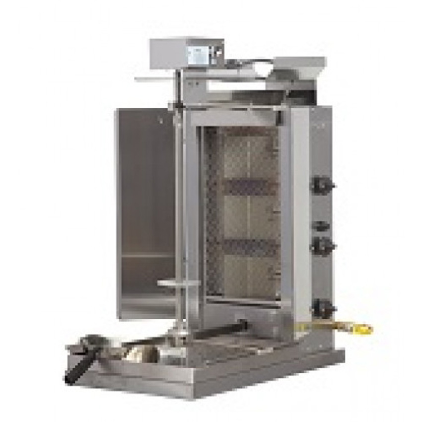 Inoksan PDG103MN-N, 100 Lbs Natural Gas Gyro Machine, Top Motor, Wire Mesh, NSF, ETL