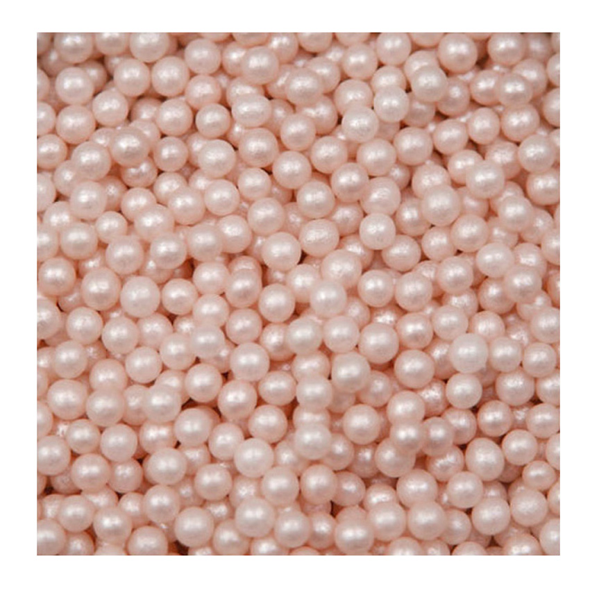 Ivory Pink Sugar Pearls Decoration Balls, 2mm