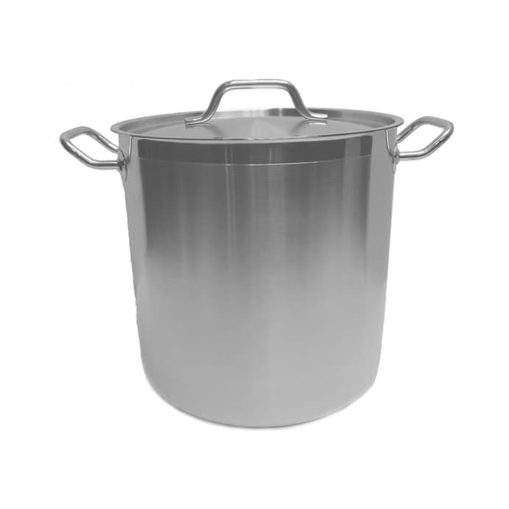 Johnson Rose 47802 Stainless Steel Stock Pot with Cover, 80 Qt.