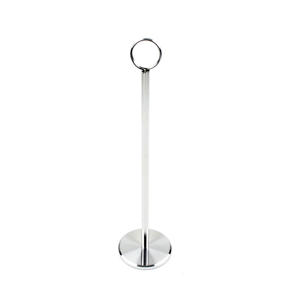 Johnson Rose Chrome-Plated Table Number Stand, 15" Pack of 6