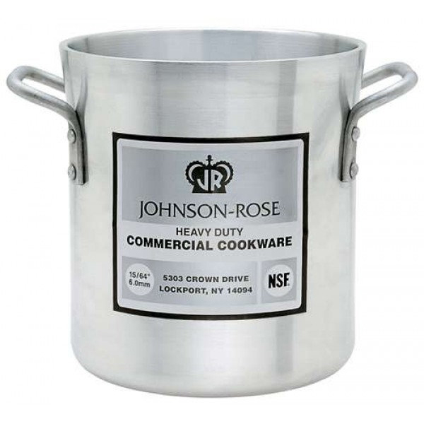 Johnson Rose Heavy Duty 6mm Gauge Aluminum Stock Pot 20 Quart