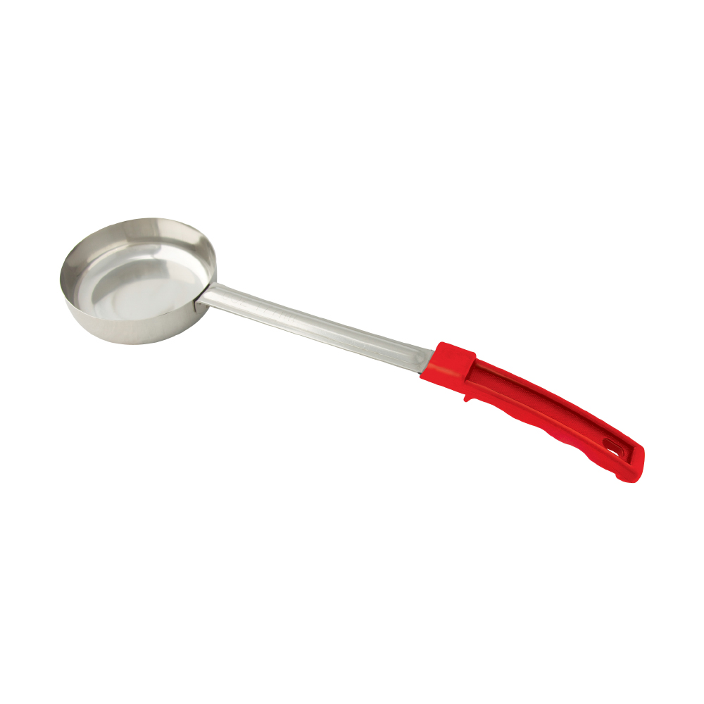 Johnson Rose Solid Stainless Steel Portion Controller, 2 oz., Red Handle - Case of 12