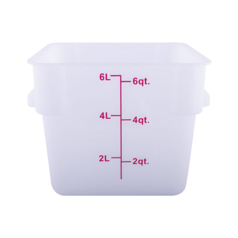 Johnson Rose White Square Food Storage Container, 6 Quart 