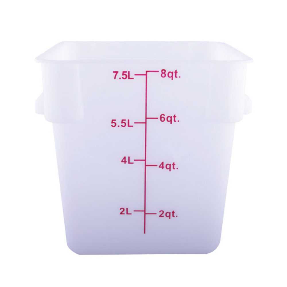 Johnson Rose White Square Food Storage Container, 8 Quart 