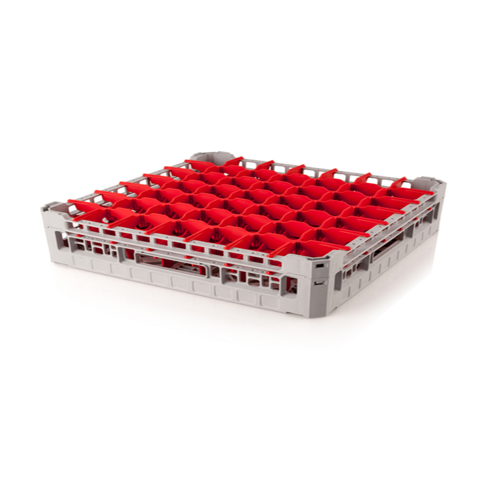 Kapp Red Dishwasher Glass Rack Base, 49 Compartment