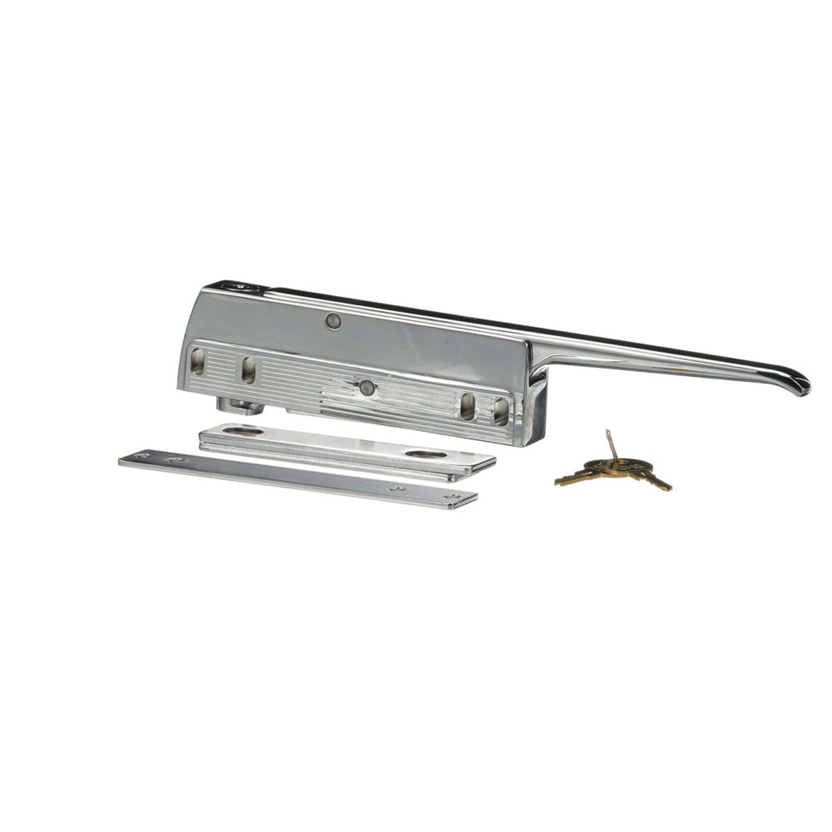 Kason 11-1/2" Magnetic Door Latch with Lock and Strike